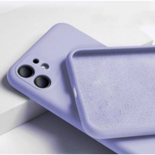 İndirim Zamanı Iphone 11 6.1" 3D Kamera Korumalı Içi Kadife Lansman Silikon Kılıf Lila