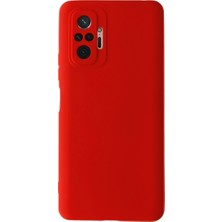 TeknoKapsül Newface Xiaomi Redmi Note 10 Pro Kılıf Nano Içi Kadife Silikon - Kırmızı