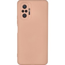 TeknoKapsül Newface Xiaomi Redmi Note 10 Pro Kılıf Nano Içi Kadife Silikon - Pudra