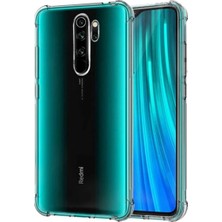 OKMORE Jesse Market Xiaomi Note 8 Pro Airbag Köşe Korumalı Lüks Şeffaf Kılıf Şeffaf
