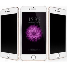 Ucuzmi Iphone 6 - 6s 6d Kavisli Temperli Hayelet Ekran Koruyucu (Renk - Beyaz) Kırılmaz Cam