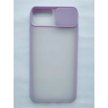Fashion Case Iphone 6/7/8 Plus Kamera Sürgülü Kılıf Lila
