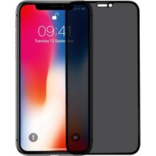 Epro Iphone X/xs Siyah Gizlilik Filtreli Privacy Hayalet Ekran Koruyucu Yanlardan Bakıldığında Görünmez