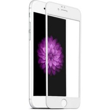Glassy Iphone 6 Plus 6s Plus Beyaz Full 9d Kavisli Tamperli Tam Kaplayan Kırılmaz Cam Ekran Koruyucu