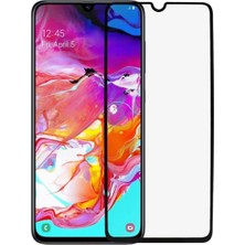 Epro Samsung A70 Uyumlu Siyah Seramik Nano Ekran Koruyucu Tam Kaplayan Kırılmaz Esnek Cam