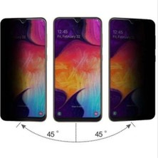 Doğan Shop Samsung Galaxy A20 Hayalet Cam 9d Gizli Ekran Koruyucu Cam Privacy Komple Tam Kaplama Siyah