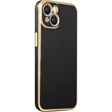 MCasering Apple Iphone 14 Plus Uyumlu Kılıf Volet Silikon Canlı Renkli Yumuşak Silikon Siyah