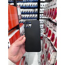 MCasering iPhone 12 Pro Max Uyumlu Soft Kadife Doku Lansman Kapak Siyah
