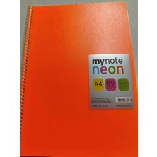 My Note Neon A4 Kareli Defter 80YP