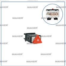 Maher Volkswagen Polo Transporter T4 1997-2003 Dörtlü Flaşör Anahtarı 6N0953235B