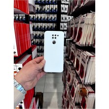 MCasering Xiaomi Redmi Note 9 4g Uyumlu Kamera Koruma Çıkıntı Soft Kadife Doku Lansman Kapak Beyaz