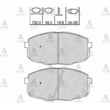 Maher Hyundai I-30 / Kia Ceed Cerato / Hyundai Kona 2007-2011 Fren Balatası Ön 58101-1HA00