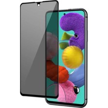 Epro Samsung A31 Siyah Gizlilik Filtreli Privacy Seramik Hayalet Ekran Koruyucu Yanlardan Görünmez