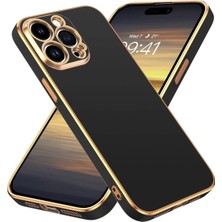 MCasering IPHONE 13 Pro Uyumlu Kılıf Volet Silikon Canlı Renkli Yumuşak Silikon Sıyah