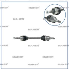 Maher BZT TOYOTA AURIS 2006= / COROLLA 2006= / 1.33-1.4-1.6 VVTI M-T 6 İLERİ BENZİNLİ; ÖN AKS KOMPLE SOL 662MM 43420-02610