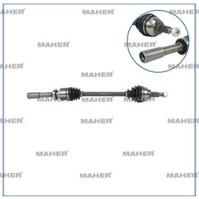 Maher BZT RENAULT LAGUNA II 2001-2007; ÖN AKS KOMPLE SAĞ 1.6 16V 5 İLERİ M-T JH3 ŞANZIMAN 793,5MM 8200232883