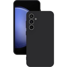 Dubosse Samsung Galaxy S23 Fe Kılıf Kamera Korumalı Silikon Rubber Arka Kapak Siyah Tek Renk