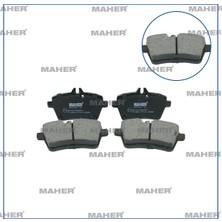 Maher Mercedes Mercedes 2004-2012 Fren Balatası Ön A1694200220