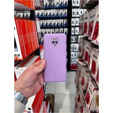 MCasering Xiaomi Redmi Note 9 Pro Uyumlu Kamera Koruma Çıkıntı Soft Kadife Doku Lansman Kapak Acik Mor