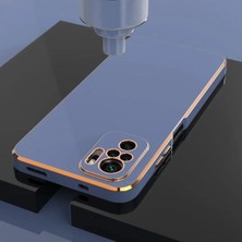 MCasering Xiaomi Redmi Note 10S Uyumlu Kılıf Volet Silikon Canlı Renkli Yumuşak Silikon Mavı