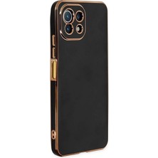 Ahk Xiaomi Mi 11 Lite Kılıf Pastel Renkli Kamera Lens Korumalı Silinebilir Silikon - Siyah Siyah
