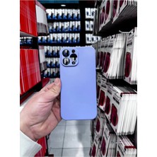 MCasering iPhone 13 Pro Max Uyumlu Soft Kadife Doku Lansman Kapak Lıla