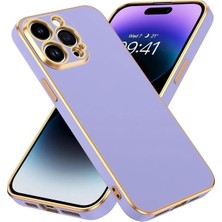MCasering IPHONE 14 Pro Max Uyumlu Kılıf Volet Silikon Canlı Renkli Yumuşak Silikon Mavi