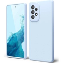 MCasering Samsung Galaxy A72 Uyumlu Soft Kadife Doku Lansman Kapak Lila