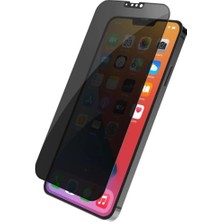 MCasering Apple Iphone 12 Pro Uyumlu Tam Kapatan Parlak Hayalet Privacy Ekran Koruyucu Kırılmaz Cam