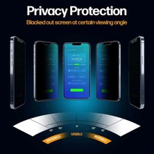 MCasering Yüksek Kaliteli Iphone 13 / 13 Pro / 14 Tam Kapatan Nano Seramik Hayalet Privacy Kırılmaz Cam