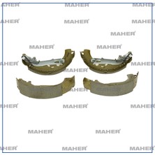 Maher Fren Balata Albea 09= / Doblo I 05-10 Safline / Doblo Iıı 10= Maxı Levyeli Yaylı Pabuç Arka +1mm