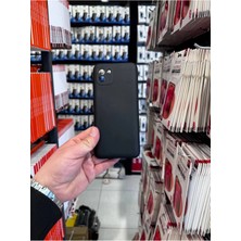 MCasering Samsung Galaxy A03 Uyumlu Kamera Koruma Çıkıntı Soft Kadife Doku Lansman Kapak Sıyah