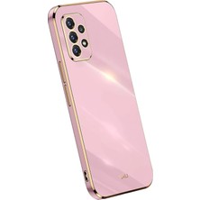 MCasering Galaxy A52 / A52S Uyumlu Kılıf Volet Silikon Canlı Renkli Yumuşak Silikon Haki Yeşil Mor