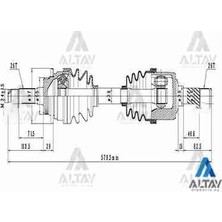 Maher Mazda B-2500 / Ford Ranger 1997-2006 Aks Komple Ön Sağ ABSLİ 510MM 4X4 MD242550X