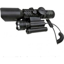 Hace Bazaar 3-10X42  Zoomlu Av Tüfeği Dürbünü  Lazeri Zenon Fenerli M9