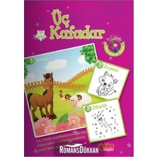 Çilek Kitaplar Yeşil Tavuk Ile Pamuk Masal Boyama Etkinlik Üçü Birarada Mikro Kitap-Çilek Kitap