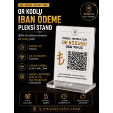 Teknik Reklam Iban Standı Hesap Bilgileri Karekod Stand Qr Kod Ödeme Pleksi Stand