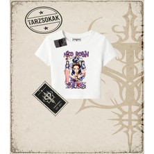 Tarzsokak One Piece Anime Karakterleri  Kadın Baby Tee Beyaz