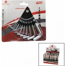Hace Bazaar 10 Parça  Kartlı Alyan Anahtar Takım SETİ120MM-NO-1.5-10 (4887)