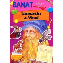 Sanat Kitabım Leonardo Vinci Çıkartmalı Çiçek Kitap