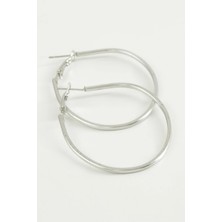 Oval Halka Küpe 4,5 cm