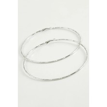 Noktalı Metal Halka Küpe 8-9-10 cm