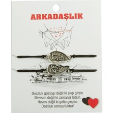 Techora Sale Best Friends Arkadaş Deri Bileklik