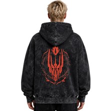 Sevbano Yüzüklerin Efendisi Film Baskılı Unisex Oversize Yıkamalı Premium Hoodie Sweatshirt