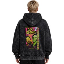 Sevbano Sex Pistols Rock Metal Müzik Grubu Baskılı Unisex Oversize Yıkamalı Premium Hoodie Sweatshirt