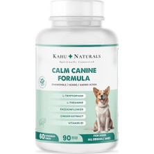 Kahu Naturals Calm Canine Formula, Köpekler Için Bitki Özlü Sakinleştirici Rahatlatıcı Takviye, 60 T
