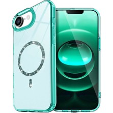 The Gencoo Iphone 16E Live Diamond Magsafe Kapak - Yeşil