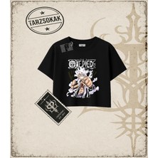 Tarzsokak One Piece Anime Karakterleri  Kadın Crop Tişört Beyaz