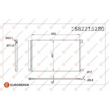 Eurorepar 1682215280 Klima Radyatörü
