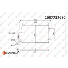 Eurorepar 1682232680 Klima Radyatörü